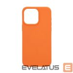 Nugarėlės dėklai Evelatus Apple iPhone 15 Pro Max Premium Magsafe Soft Touch Silicone Case New Function Orange