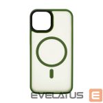 Nugarėlės dėklai Evelatus Apple iPhone 15 Hybrid Case With MagSafe PC+TPU Green