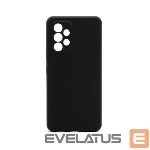 Nugarėlės dėklai Connect Samsung Galaxy A53 Premium Quality Soft Touch Silicone Case Black