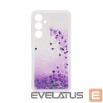 Nugarėlės dėklai iLike Samsung Galaxy A35 Silicone Case Water Glitter Purple