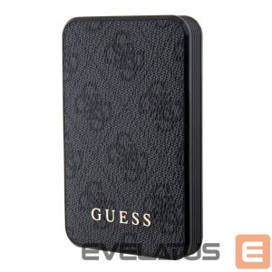 Išorinė baterija Guess  Power Bank MagSafe 5000mAh 4G PU Black