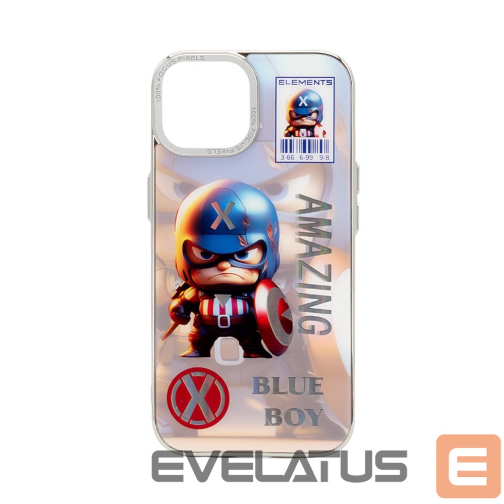 Nugarėlės dėklai iLike Apple iPhone 14 PC Silicone Case Blue Boy