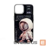 Nugarėlės dėklai iLike Apple iPhone 15 PC Silicone Case Spider Sense Black Silver