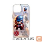 Nugarėlės dėklai iLike Apple iPhone 15 PC Silicone Case Blue Boy