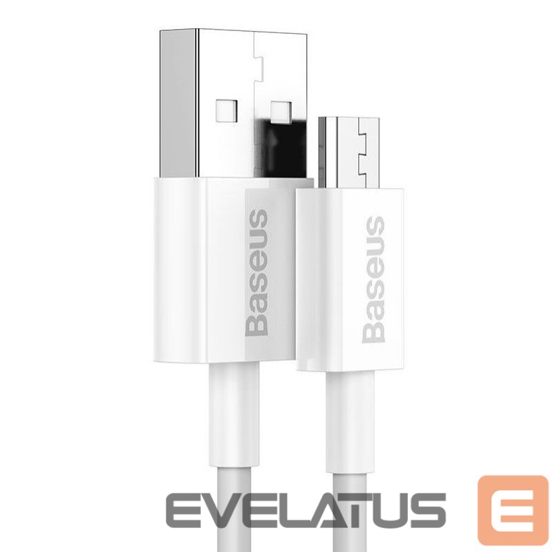 Kabelis Baseus - Superior Fast Charging Data Cable MicroUSB 1m White