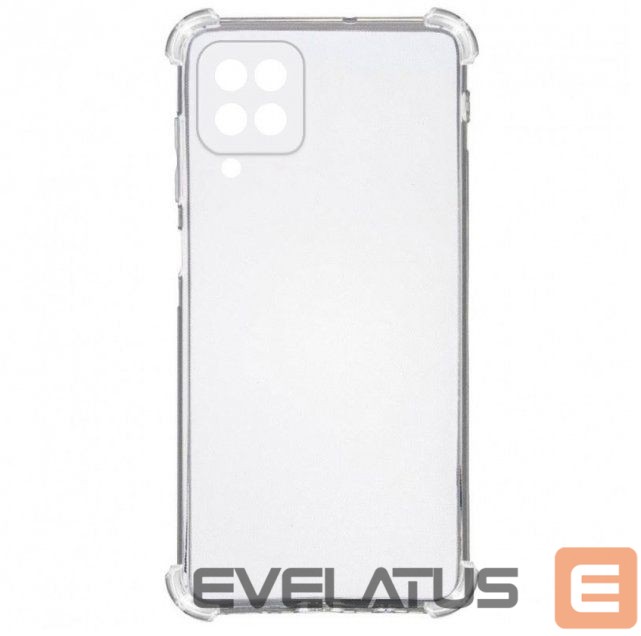 Nugarėlės dėklai Evelatus Samsung Galaxy A22 4G Military Shockproof Silicone Case TPU Transparent