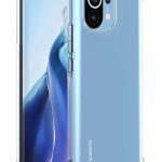 Nugarėlės dėklai Evelatus Xiaomi Mi 11 Military Shockproof Silicone Case TPU Transparent