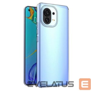 Nugarėlės dėklai Evelatus Xiaomi Xiaomi Mi 11 Clear Silicone Case 1.5mm TPU Transparent