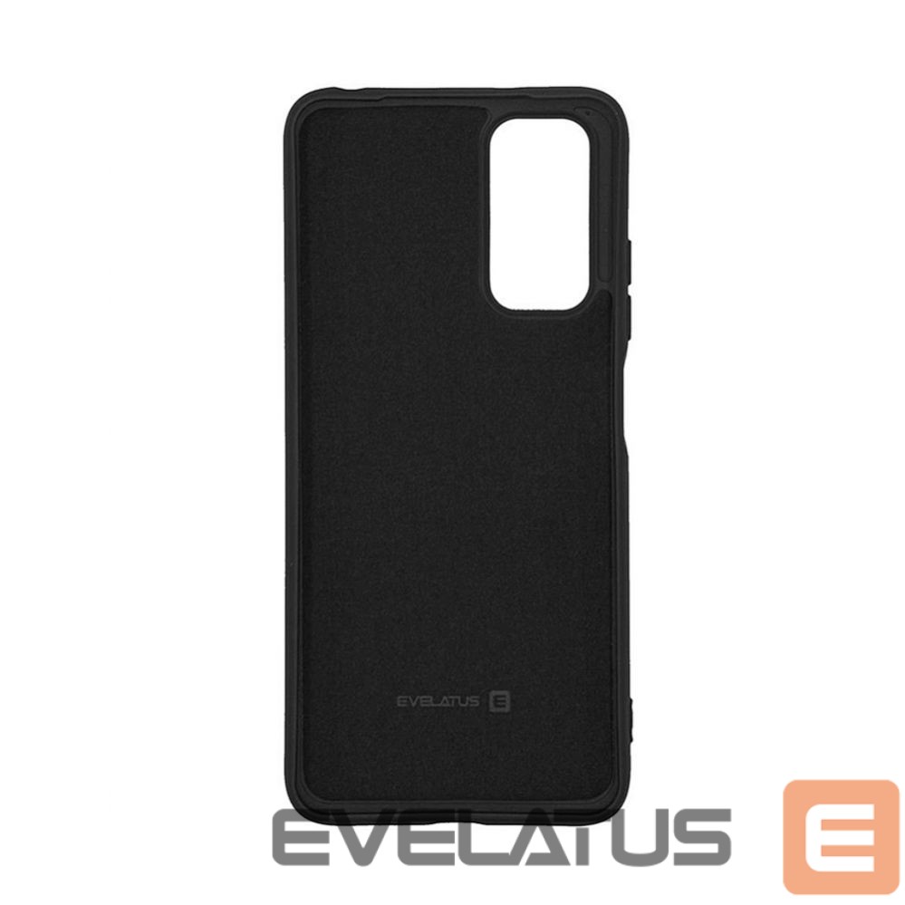 Nugarėlės dėklai Evelatus Samsung Galaxy A03s Nano Silicone Case Soft Touch TPU Black