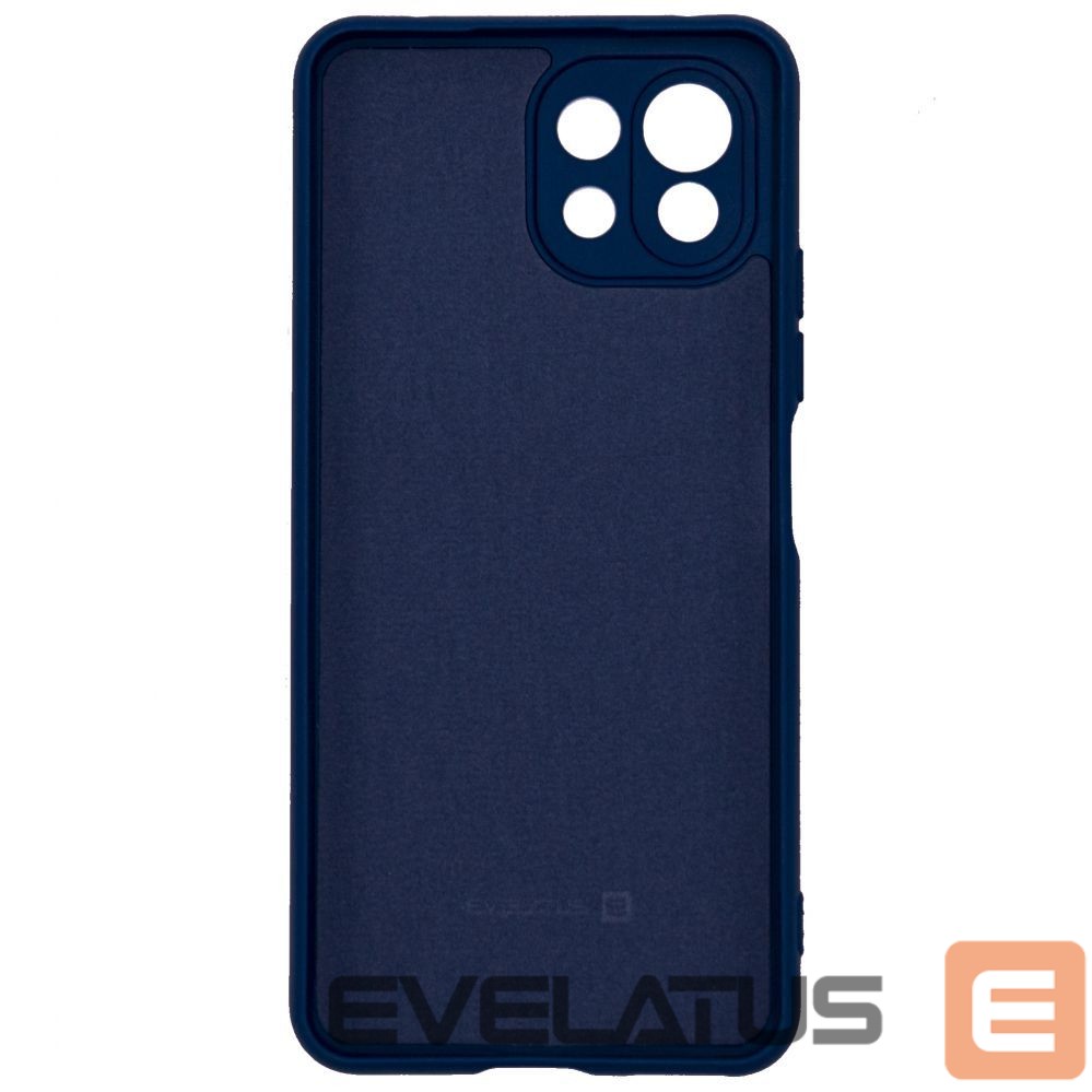 Nugarėlės dėklai Evelatus Xiaomi Mi 11 Lite/11 Lite 5G/11 Lite 5G NE Nano Silicone Case Soft Touch TPU Navy Blue