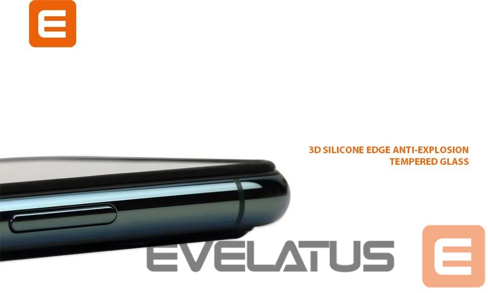 Apsauginiai stiklai Evelatus Apple iPhone 12/12 Pro Rubber Anti-Broken 3D Glass Full Cover Japan Glue Anti-Static