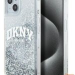 Nugarėlės dėklai DKNY Apple iPhone 15 hardcase Liquid Glitter Big Logo Black