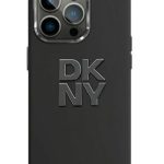 Nugarėlės dėklai DKNY Apple iPhone 15 hardcase Liquid Silicone Metal Logo Black