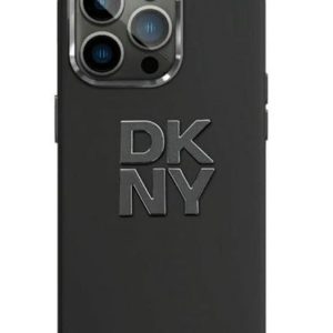 Nugarėlės dėklai DKNY Apple iPhone 15 hardcase Liquid Silicone Metal Logo Black