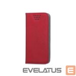 Knygos tipo dėklas dėklai iLike Universal Smart Universal Magnet case 6,6-6,9'' 85x170 Red
