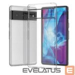 Nugarėlės dėklai iLike Google Ultra Clear 0.5mm case for Google Pixel 7 gel back cover Transparent Black