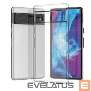 Nugarėlės dėklai iLike Google Ultra Clear 0.5mm case for Google Pixel 7 gel back cover Transparent Black