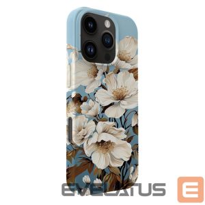Nugarėlės dėklai Evelatus Apple iPhone 16 Pro Max Slim Shell with Magsafe customized print design Flower Blue