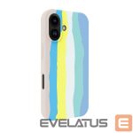 Nugarėlės dėklai Evelatus Apple iPhone 16 Multi-Colored Silicone Case With MagSafe Beige Cream