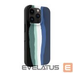 Nugarėlės dėklai Evelatus Apple iPhone 16 Pro Multi-Colored Silicone Case With MagSafe Aqua Blue