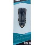 Adapteriai -  BULLET USB Car Charger Q3.0 + Type C 2.4A Black