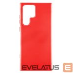 Nugarėlės dėklai Evelatus Samsung Galaxy S22 Ultra Premium Soft Touch Silicone Case Chinese red