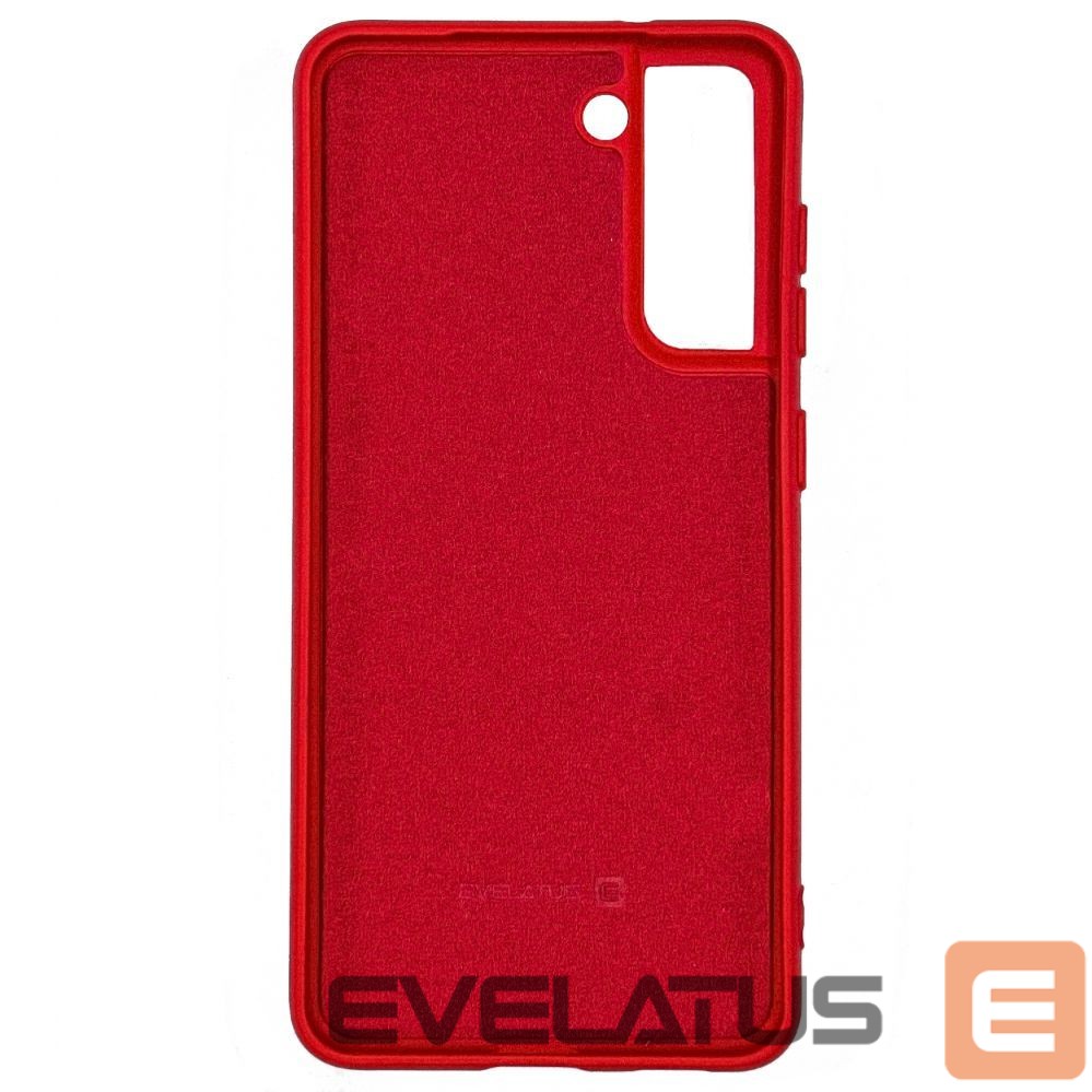 Nugarėlės dėklai Evelatus Samsung Galaxy S21 FE Nano Silicone Case Soft Touch TPU Red
