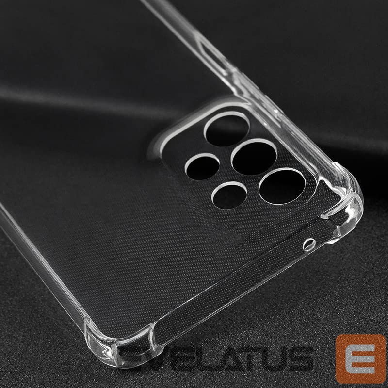 Nugarėlės dėklai Evelatus Samsung Galaxy A73 5G Military Shockproof Silicone Case TPU Transparent