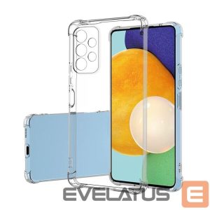 Nugarėlės dėklai Evelatus Samsung Galaxy A13 4G LTE Military Shockproof Silicone Case TPU Transparent