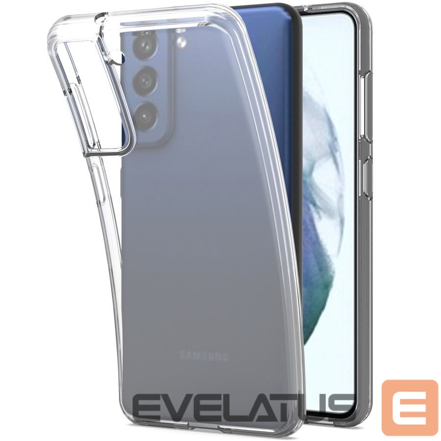 Nugarėlės dėklai Evelatus Samsung Galaxy S21 FE Clear Silicone Case 1.5mm TPU Transparent