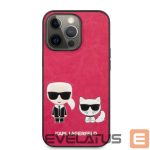 Nugarėlės dėklai Karl Lagerfeld Apple iPhone 13 Pro  Choupette PU Leather Case Fuchsia