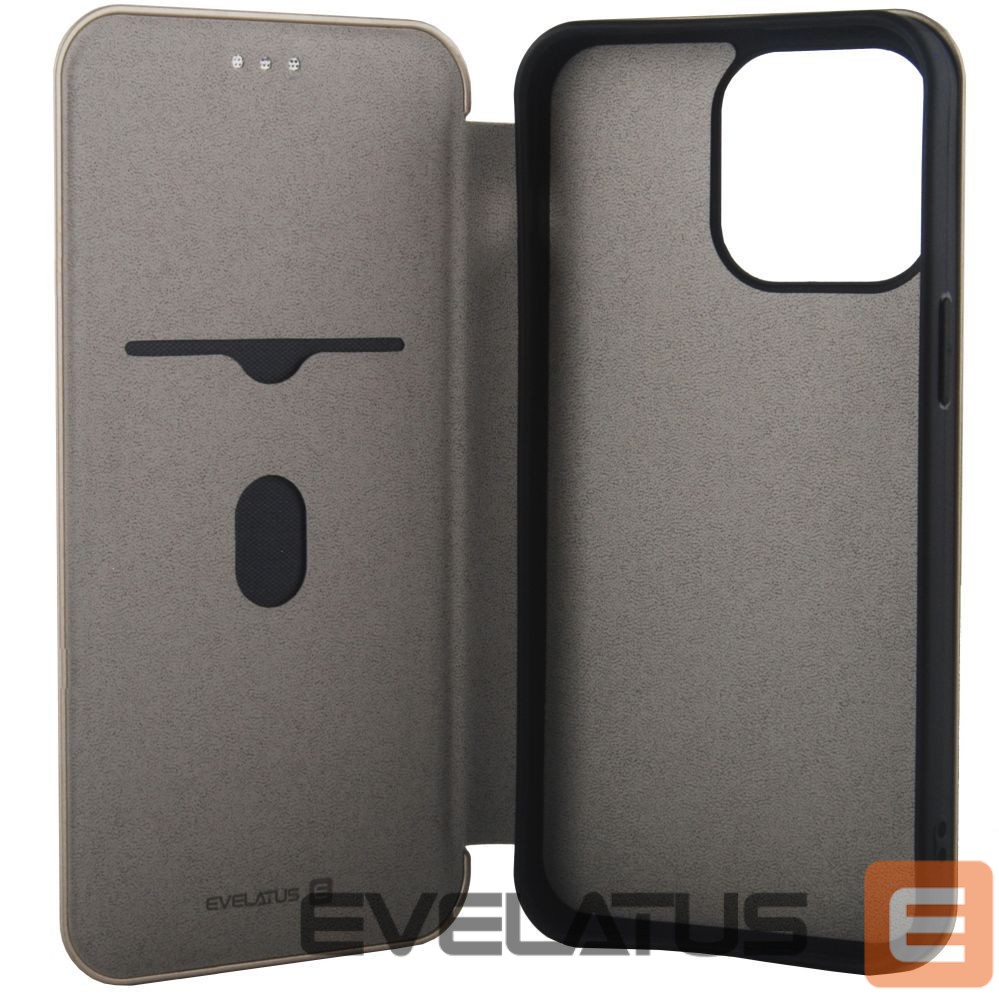 Knygos tipo dėklas dėklai Evelatus Apple iPhone 12 Pro Max Book Case Gold