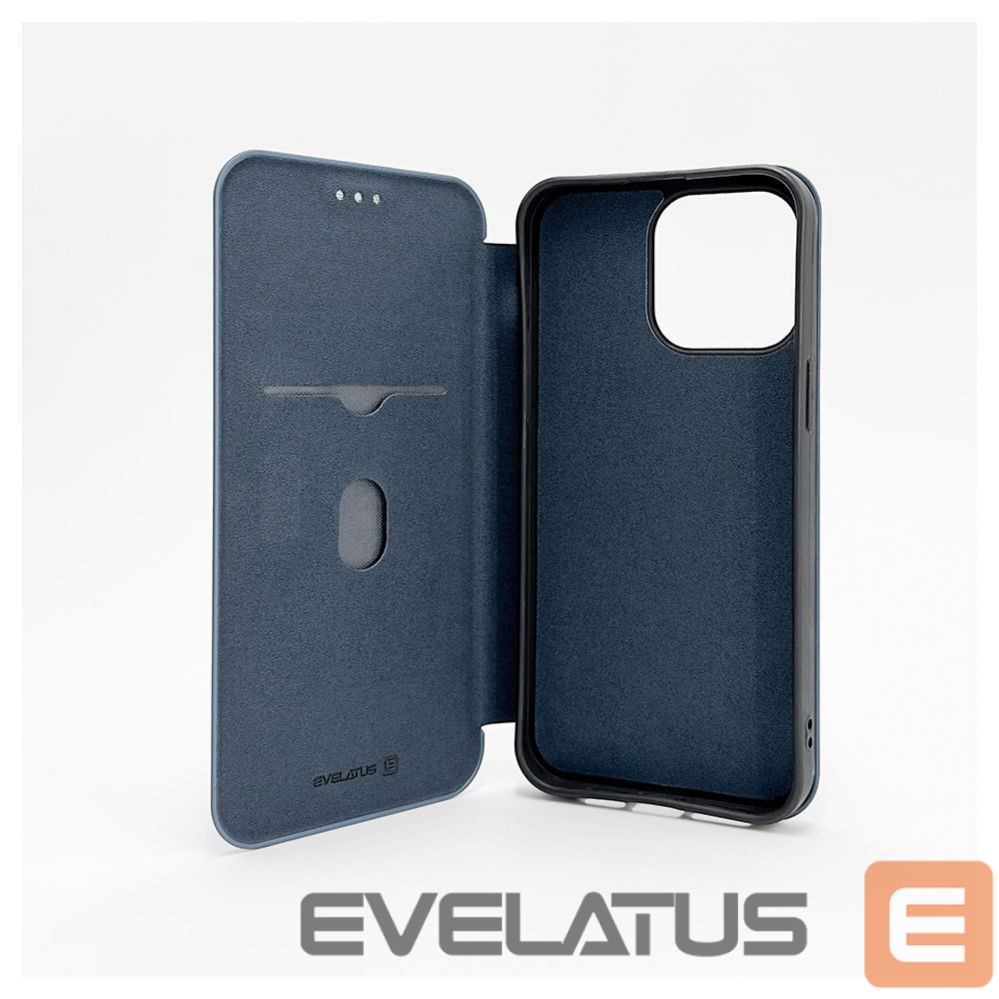 Knygos tipo dėklas dėklai Evelatus Apple iPhone 13 Pro Max Book Case Dark Blue