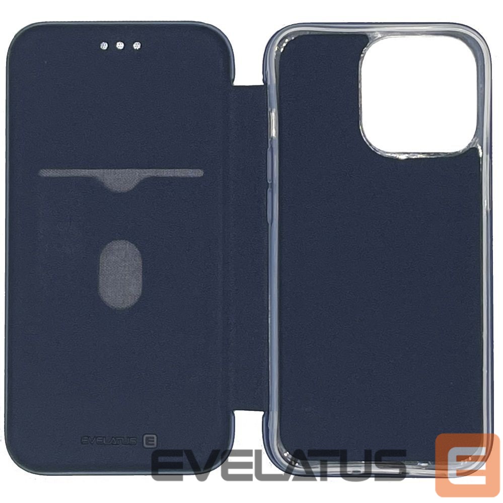 Knygos tipo dėklas dėklai Evelatus Apple iPhone 13 Pro Max Book Case Dark Blue