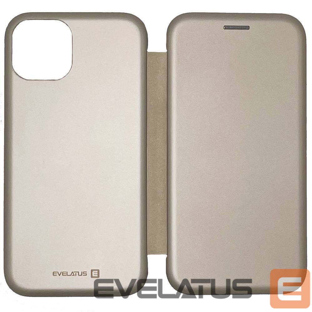 Knygos tipo dėklas dėklai Evelatus Apple iPhone 13 Pro Max Book Case Gold