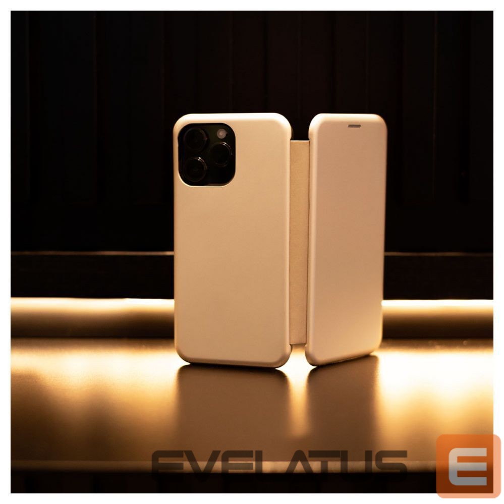 Knygos tipo dėklas dėklai Evelatus Apple iPhone 13 Pro Max Book Case Gold