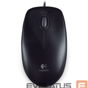 Kompiuterio pelė Logitech  Mouse B100 Wired, Black 