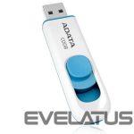 USB atmintinė ADATA  C008 64 GB, USB 2.0, White/Blue 