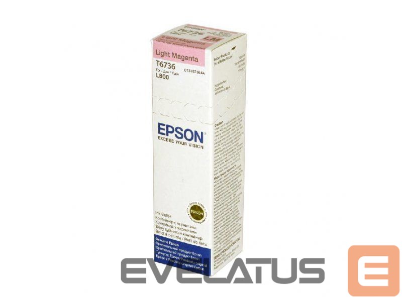 Eksploatacinės medžiagos spausdintuvams EPSON T6736 Ink bottle 70ml Ink Cartridge, Light Magenta