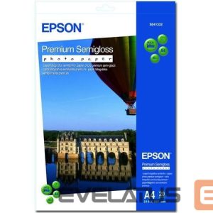 Biuro įrankiai EPSON  Premium Semigloss Photo Paper, DIN A4, 251g/mÂ², 20 Sheets A4