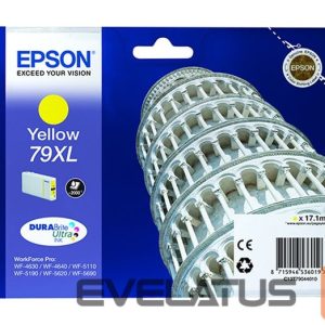 Eksploatacinės medžiagos spausdintuvams EPSON  79XL C13T79044010 Inkjet cartridge, Yellow 