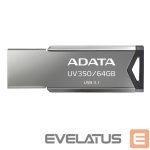 USB atmintinė ADATA  UV350 64 GB, USB 3.1, Silver 