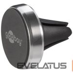 Automatinis laikiklis Goobay  Magnetic mount Metal Slim Design for smartphones (35mm) 38685  Black/Silver 