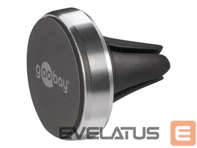 Automatinis laikiklis Goobay Magnetic mount Metal Slim Design for smartphones (35mm) 38685 Black/Silver