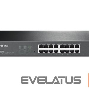 Serveris – kiti priedai TP-Link  Switch TL-SG1016DE Web Managed, Rackmountable, 1 Gbps (RJ-45) ports quantity 16 