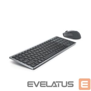 Kompiuterio klaviatūra Dell  Keyboard and Mouse KM7120W Keyboard and Mouse Set, Wireless, Batteries included, US, Titan Gray 