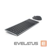 Kompiuterio klaviatūra Dell  Keyboard and Mouse KM7120W Keyboard and Mouse Set, Wireless, Batteries included, RU, Titan Gray 