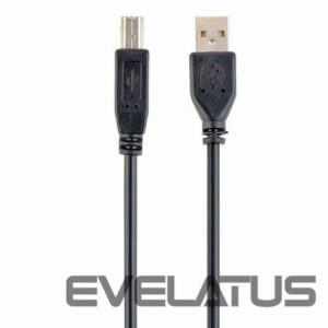 Nugarėlės dėklai Gembird  Cable USB2 AM-BM 1 m, Black, USB B, USB A 