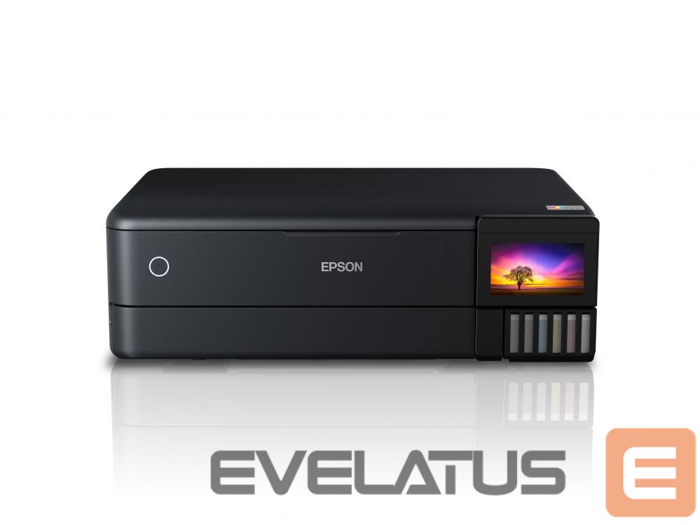 Spausdintuvai EPSON Multifunctional Printer EcoTank L8180 Colour, Inkjet, A3+, Wi-Fi, Black