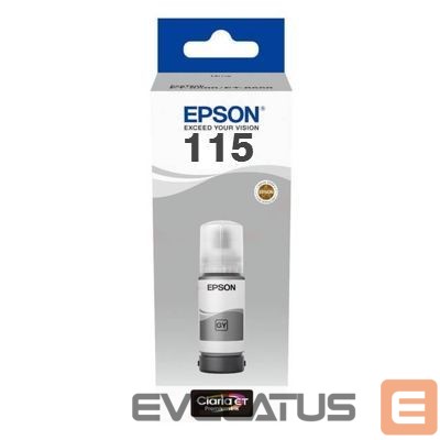 Eksploatacinės medžiagos spausdintuvams EPSON 115 ECOTANK Ink Bottle, Grey